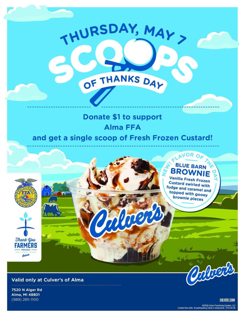 Culver's FFA flyer