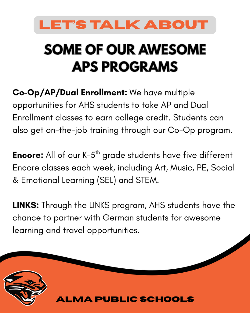 Graphic about APS programs
