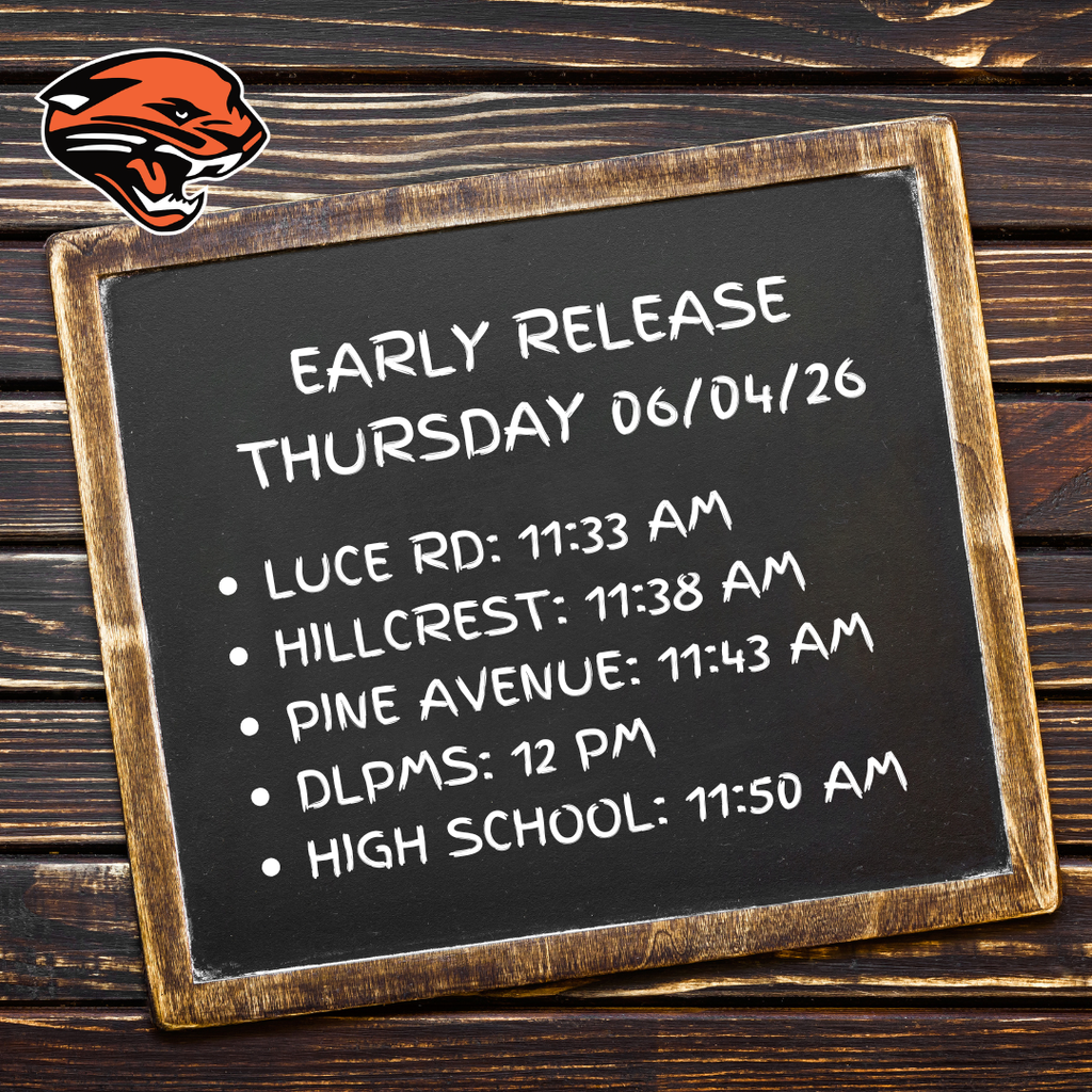 Early Release/Last Day of School Schedule
