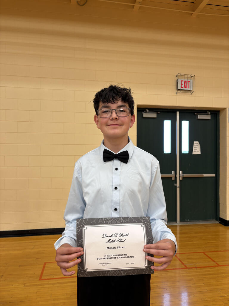 8th grade student