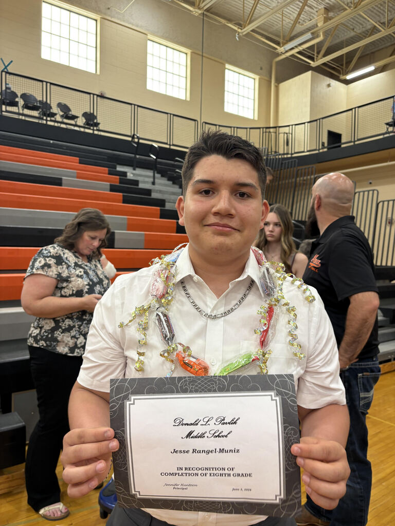 8th grade student