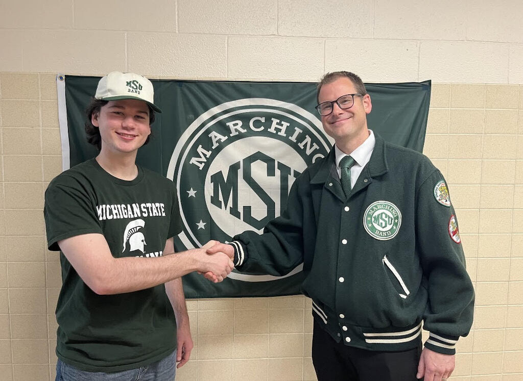 Zach with Mr. Newman