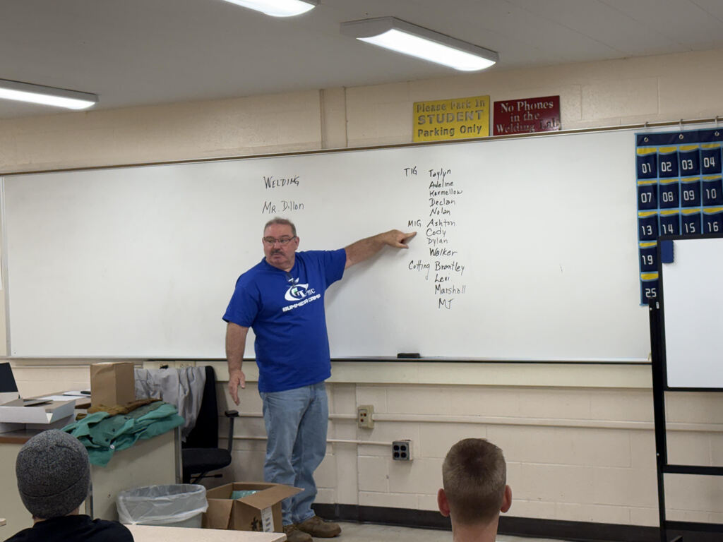 Auto Tech teacher at CTE summer camp