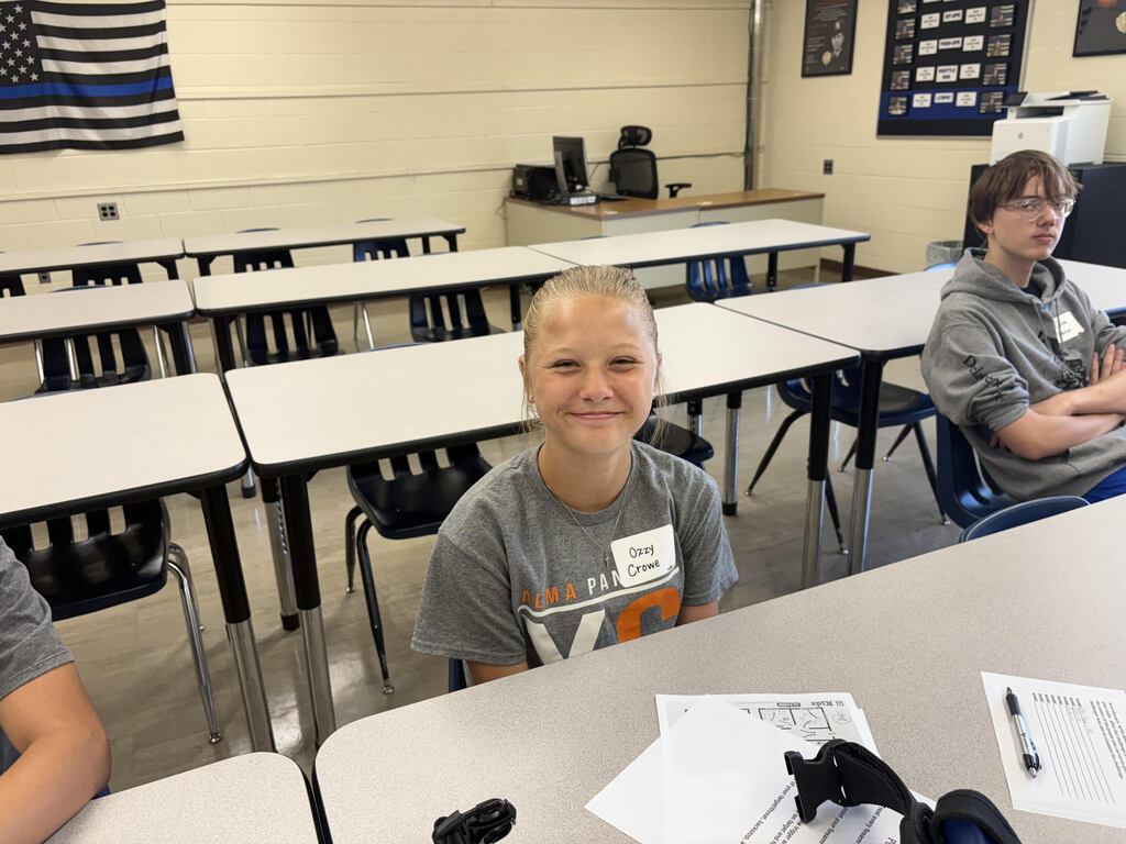 Students in Criminal Justice CTE summer camp