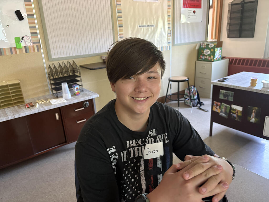 Student in Health CTE summer camp