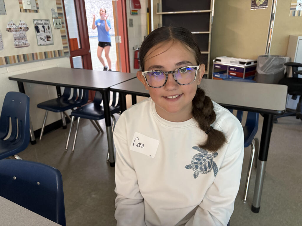 Student in Health CTE summer camp