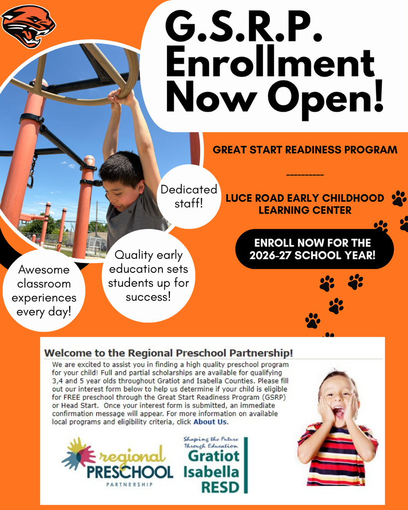 GSRP Enrollment flyer