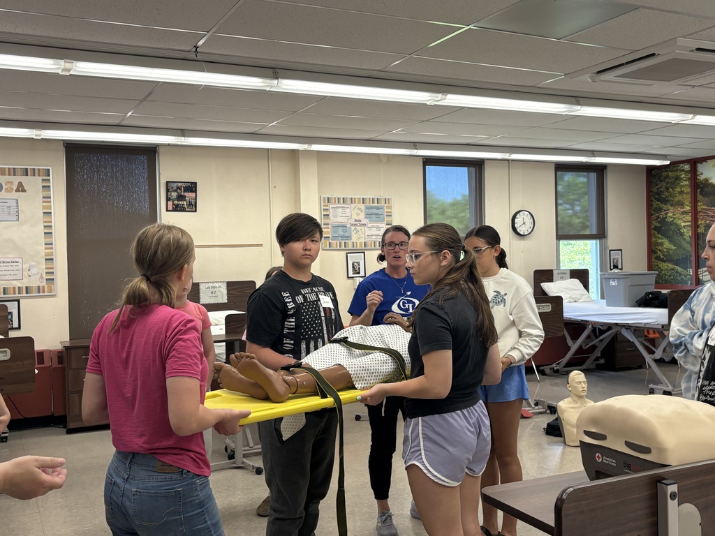 CTE middle school camp health students