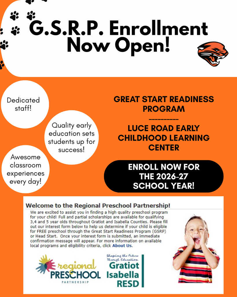 GSRP Enrollment flyer
