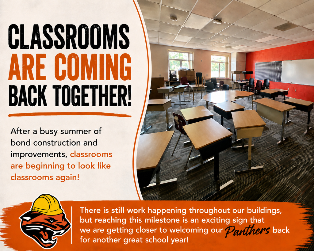 Hillcrest classroom with desks
