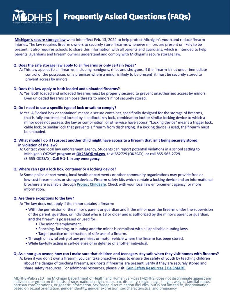 Secure Storage Law Flyer 2