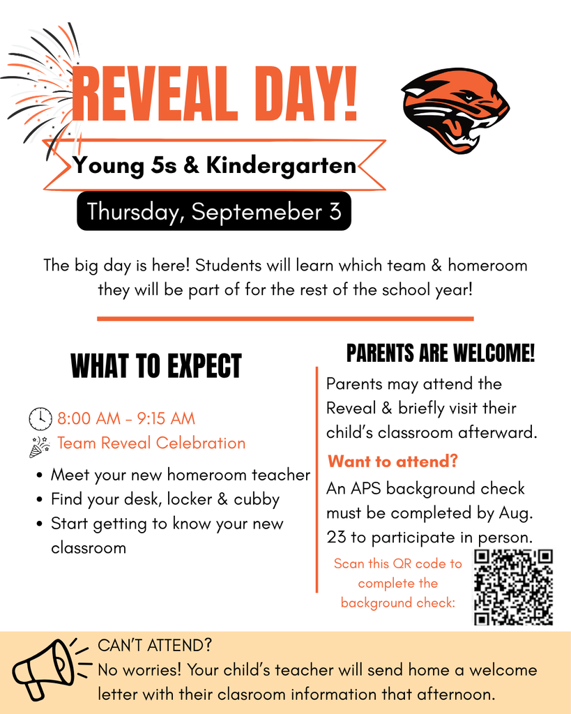 Reveal Day form with info 