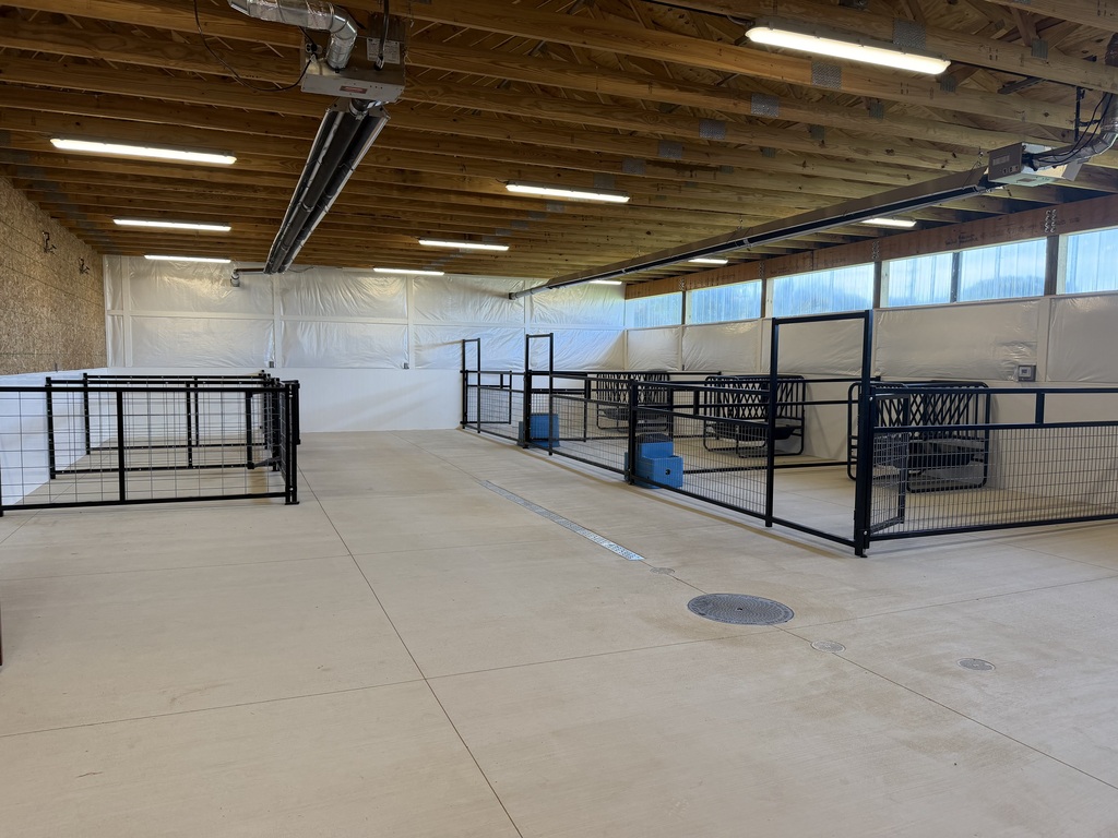 Inside of barn