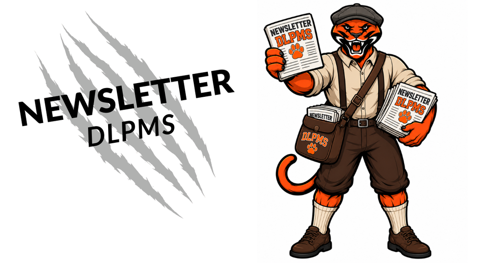 Cartoon Panther dressed as a paper delivery.