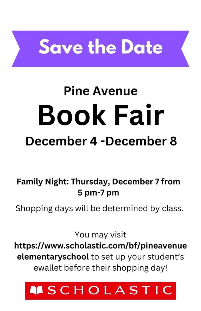 Book Fair tonight 5-7 pm.