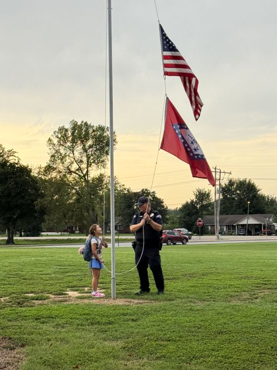 APS Flag Raising Photo