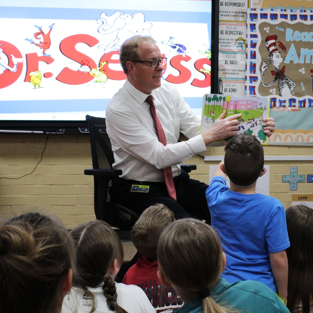 Alma Intermediate School is celebrating Read Across America Week with some very special guests! 3