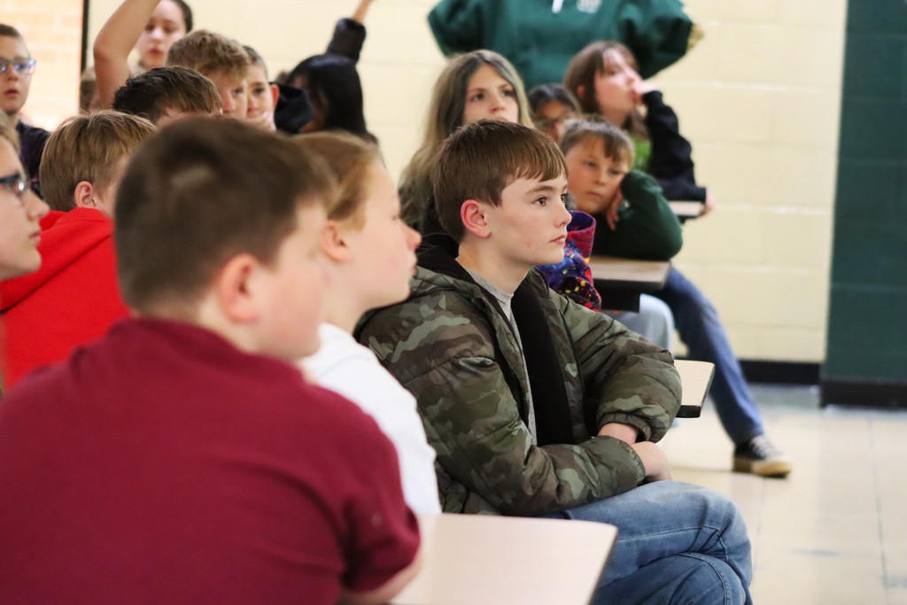 Our 5th-grade students recently took part in an Emergency Management presentation led by Brandon Djordjevic, Deputy Director at the Crawford County Department of Emergency Management.
