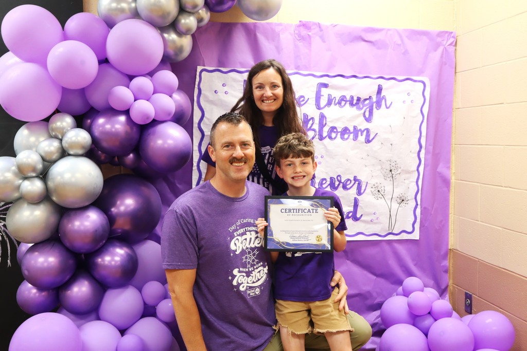 Purple Up Celebration Honors Military Families at Alma Primary School