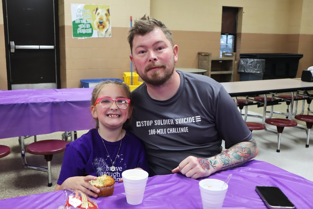 Purple Up Celebration Honors Military Families at Alma Primary School