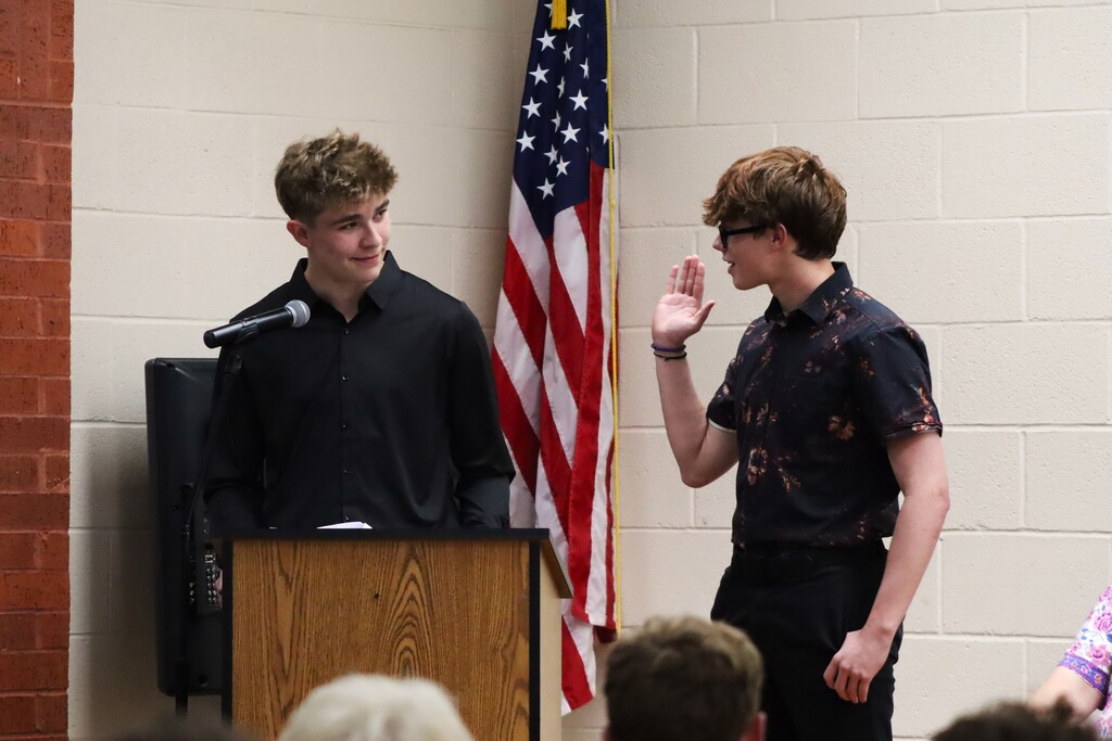 Alma High School Hosts Student Council Induction Ceremony