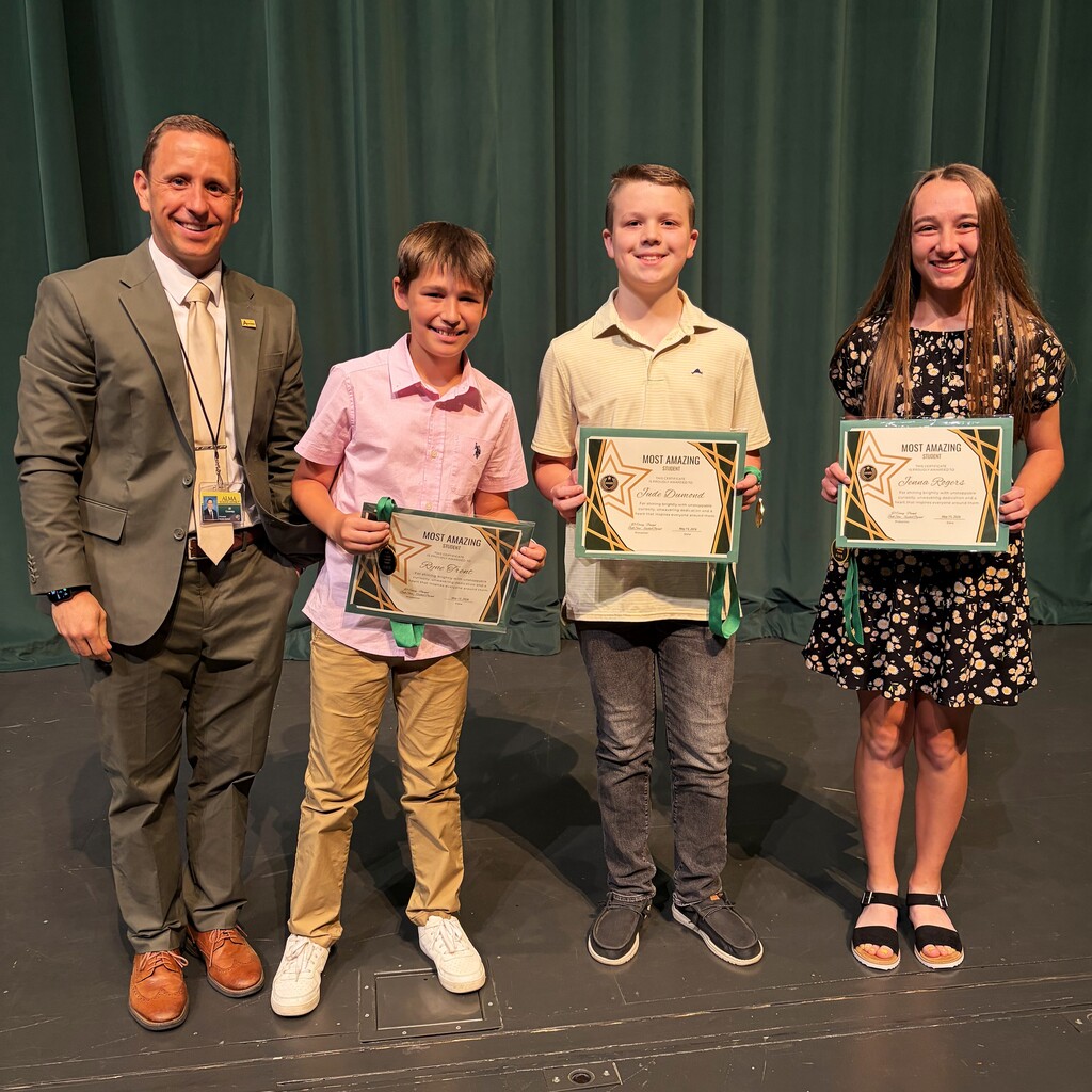 Highlights from the Alma Middle School Awards Ceremony
