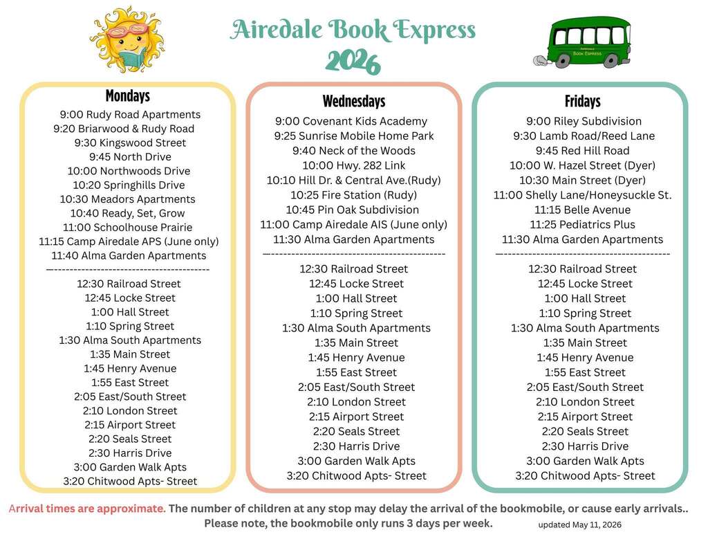 📚 Have plans to catch the Bookmobile today? If not, now's the perfect time!