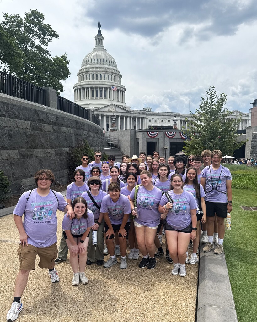 Thirty-two students from Alma High School proudly represented Airedale Nation at the 2026 Technology Student Association (TSA) National Conference in Washington, D.C.!