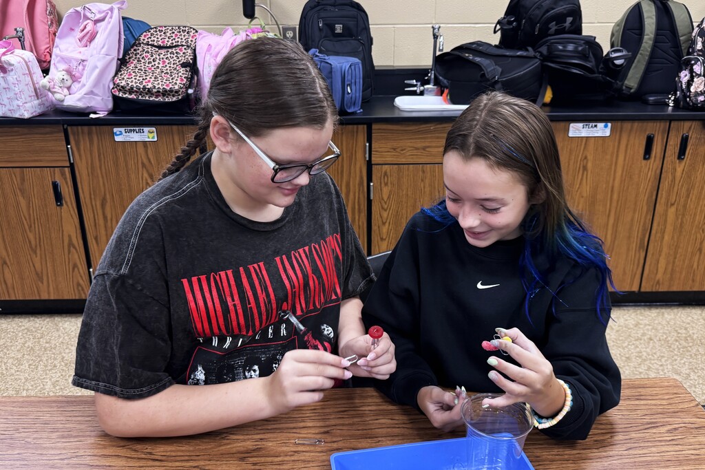 🔬🐛 Science is already in action in Mrs. Price’s class at Alma Middle School!