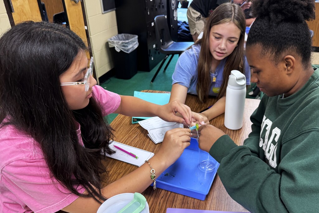 🔬🐛 Science is already in action in Mrs. Price’s class at Alma Middle School!