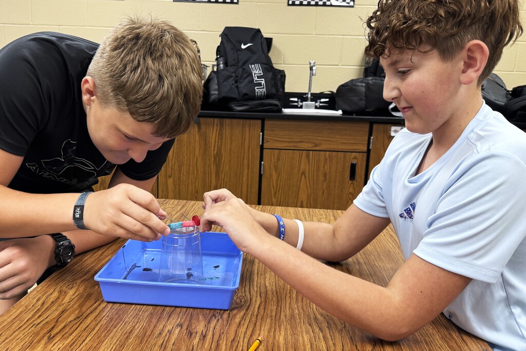 🔬🐛 Science is already in action in Mrs. Price’s class at Alma Middle School!