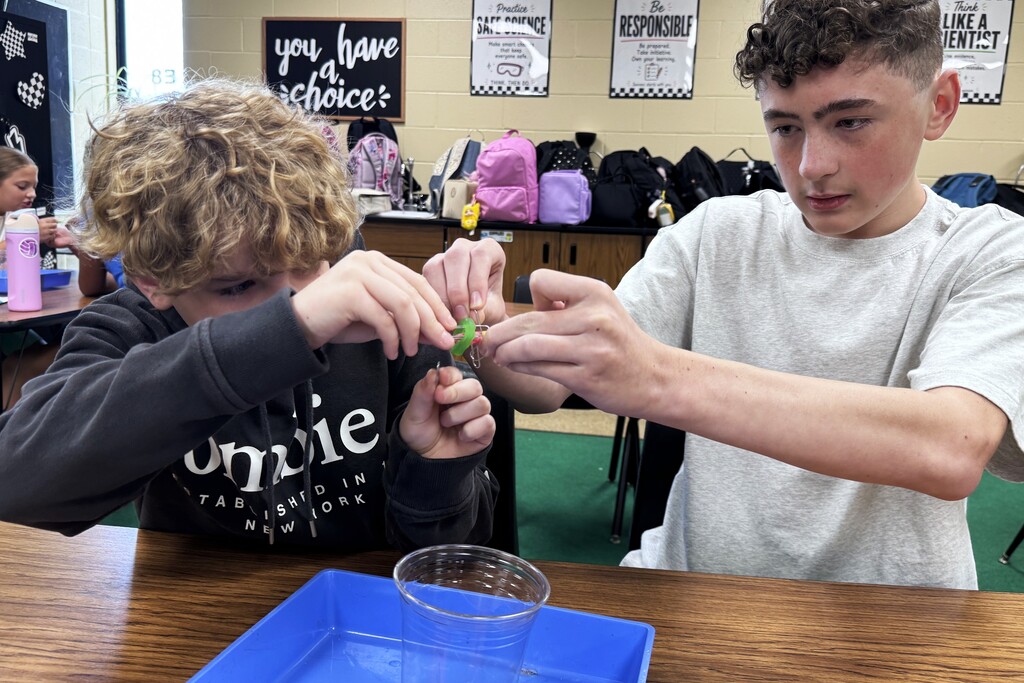🔬🐛 Science is already in action in Mrs. Price’s class at Alma Middle School!