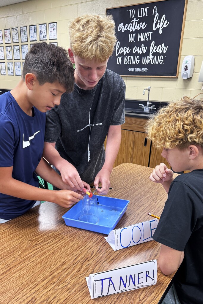 🔬🐛 Science is already in action in Mrs. Price’s class at Alma Middle School!