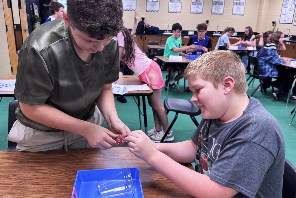 🔬🐛 Science is already in action in Mrs. Price’s class at Alma Middle School!
