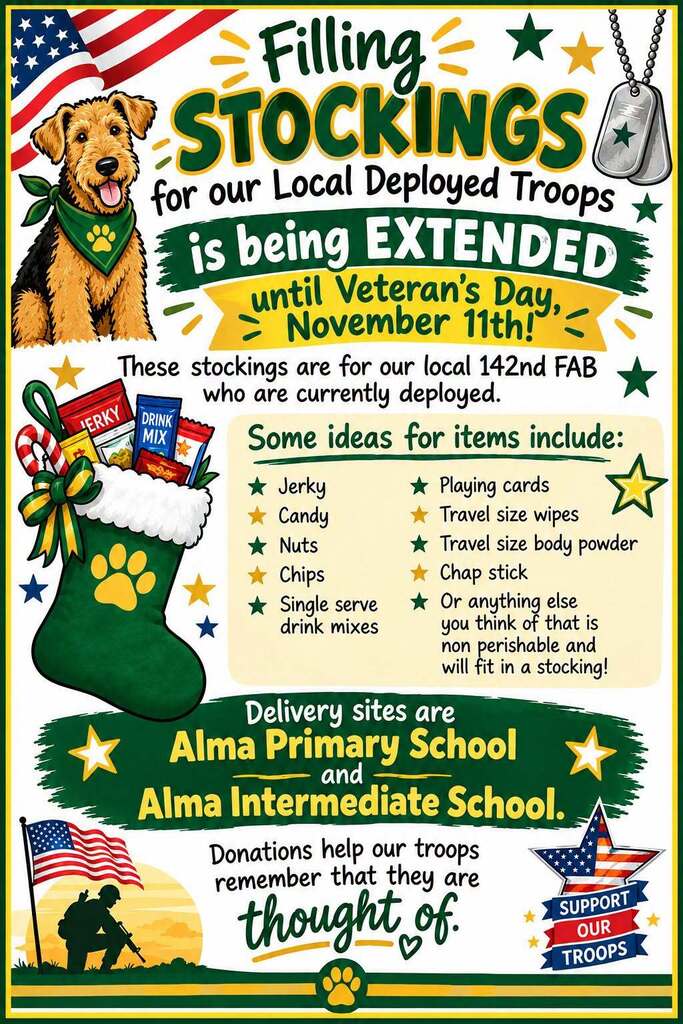 Filling Stockings for our Local Deployed Troops