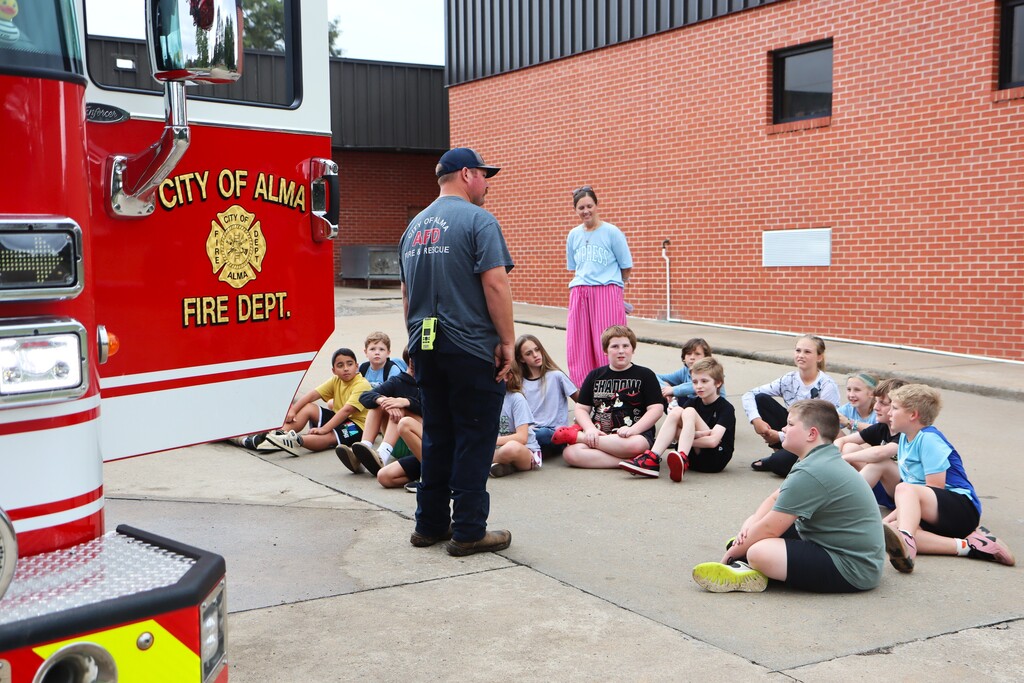 Fire Safety Day at Alma Intermediate School