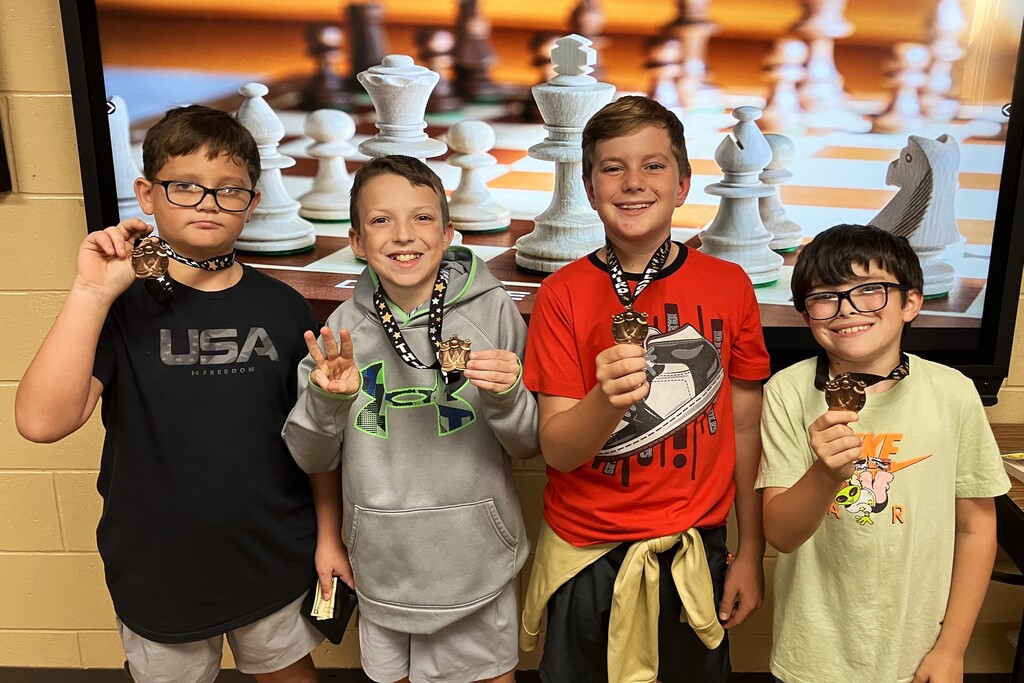 What a debut! Our fourth grade chess team earned 2nd place at Waldron in their first tournament, finishing just half a point shy of first!