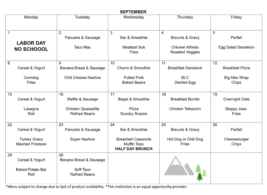 Sept Menu