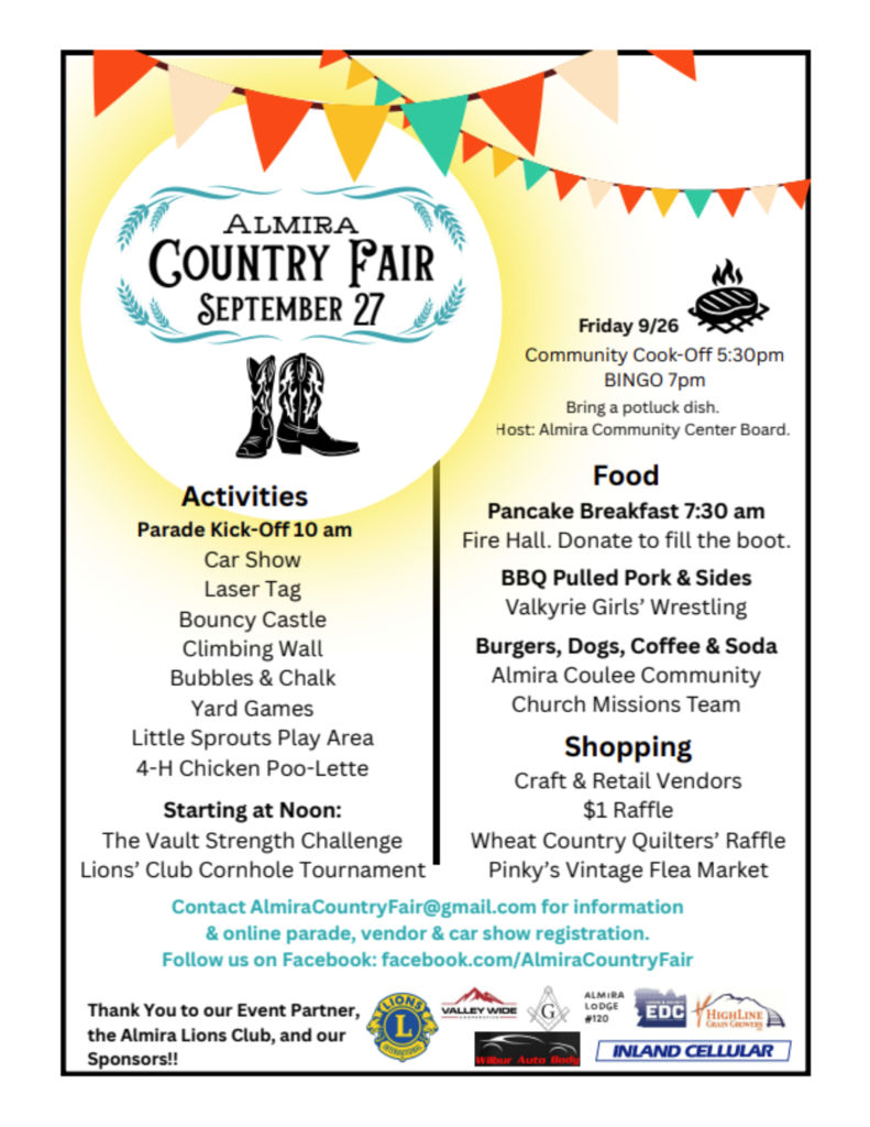 Almira Country Fair Flyer