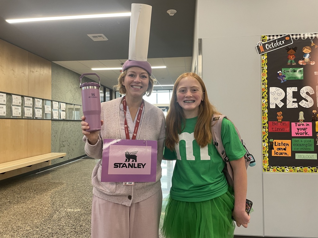 Mrs. P matched a student's Stanley!