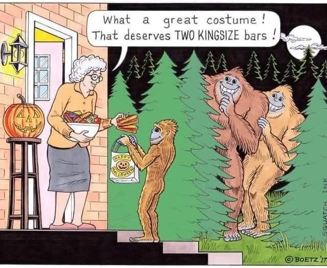 Even Bigfoot loves Halloween!