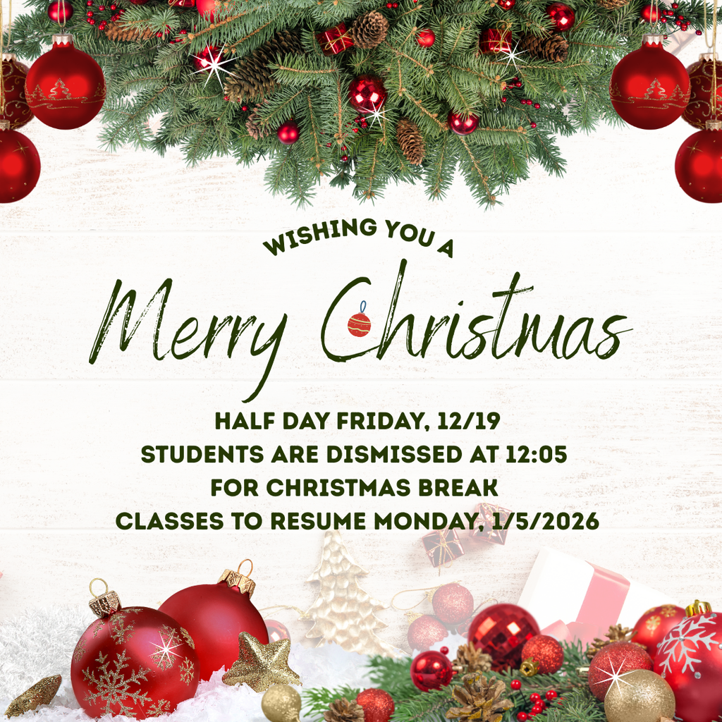 Half Day  Friday, 12/19