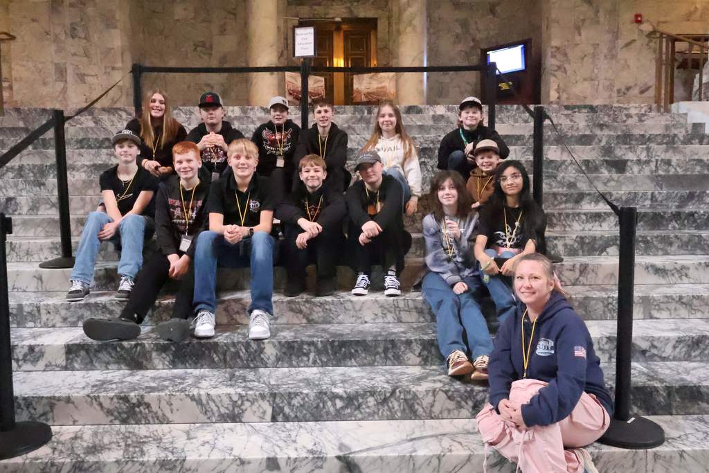 8th Grade and ASB on their visit to the state Capitol on Tuesday.