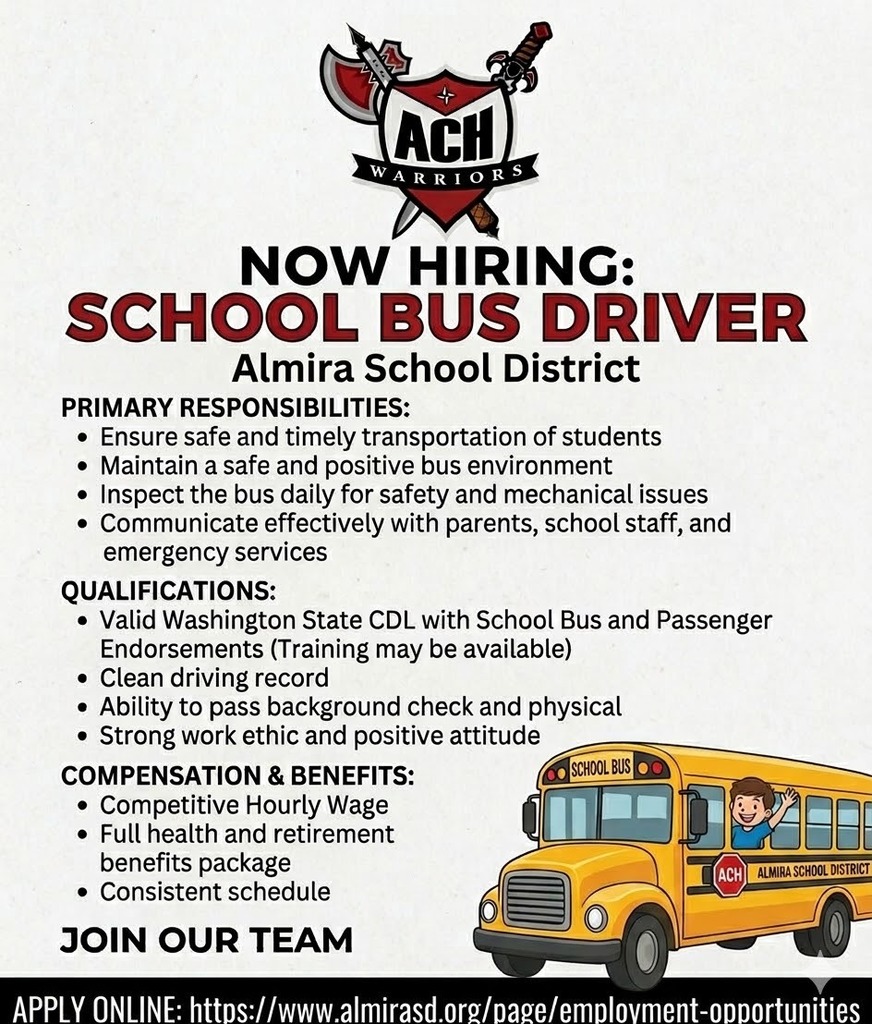 Bus Driver Job Announcement