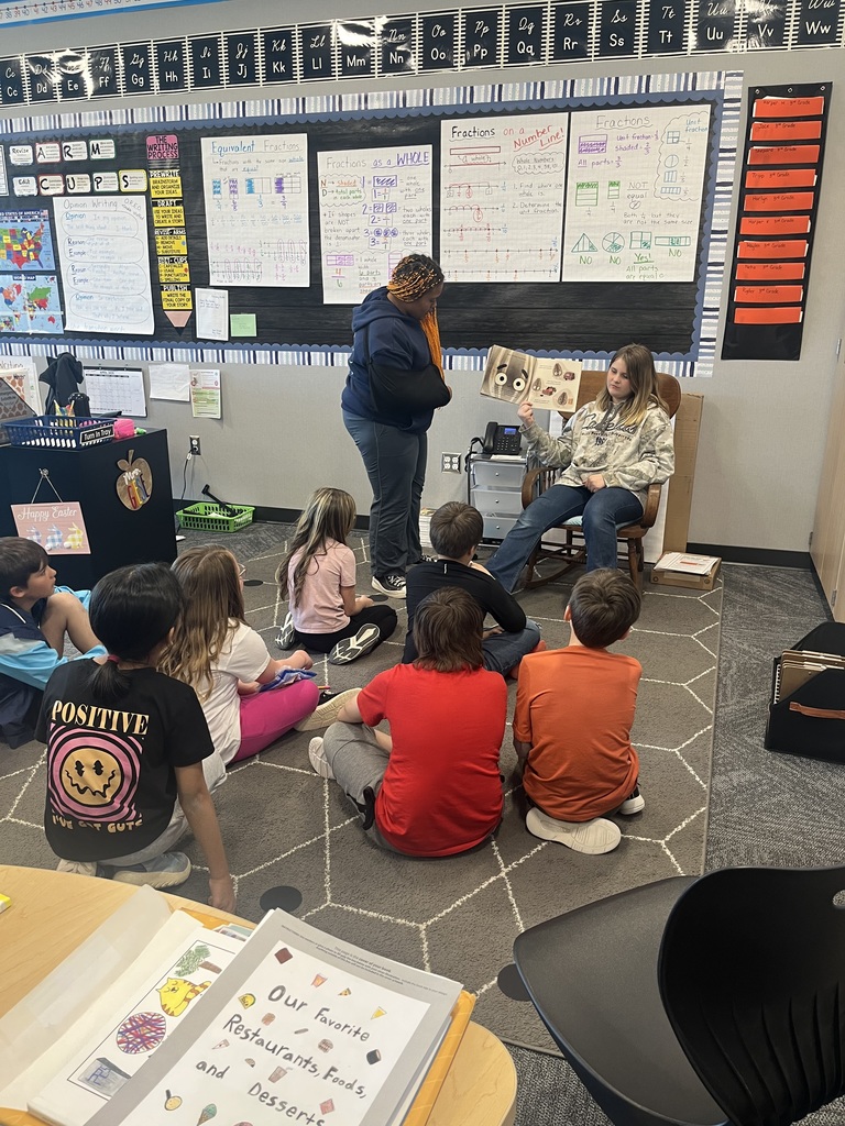 Middle school students worked on reading with expression and voice, as part of their Public Speaking class.