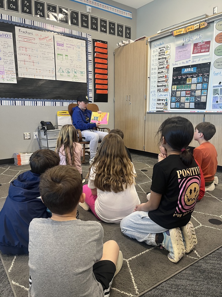 Middle school students worked on reading with expression and voice, as part of their Public Speaking class.