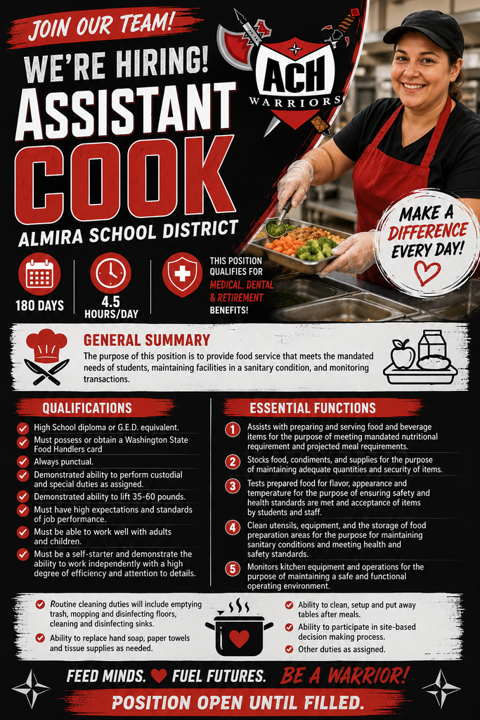 Assistant Cook job posting