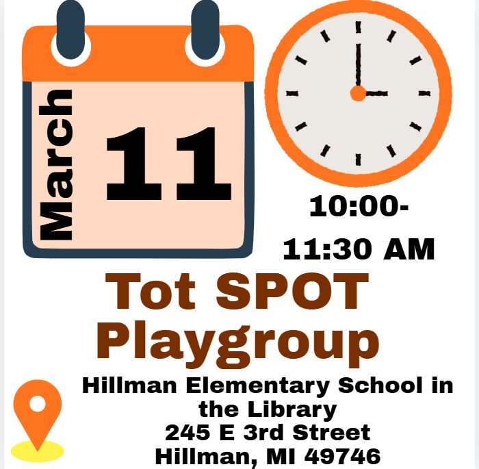 Tot spot in Hillman this week!