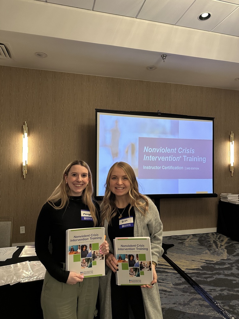 Erin Schmanski and Morgan Meyer have recently completed training to become certified CPI instructors.