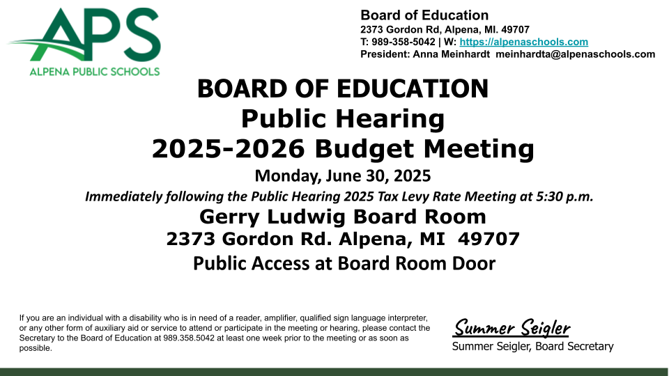 Annual Budget Meeeting